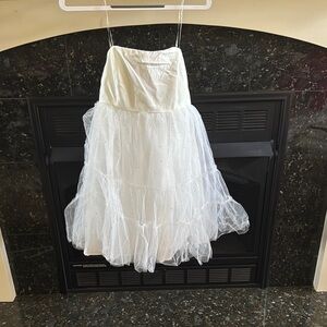 Altar'd State Cream Tulle Dress